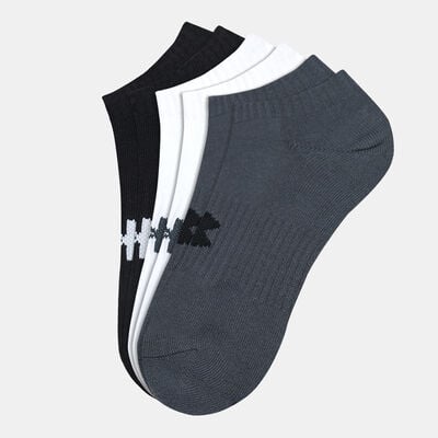 Under Armour Core No Show Socks (3 Pack) Black Under Armour Core No Show Socks (3 Pack) Black