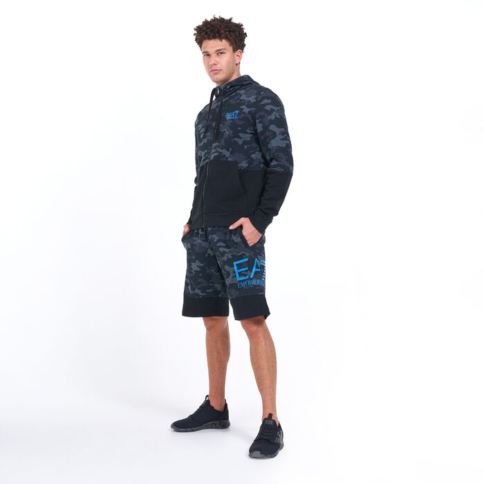 EA7 Emporio Armani Men's Camo Print Shorts Black EA7 Emporio Armani Men's Camo Print Shorts Black image number 2