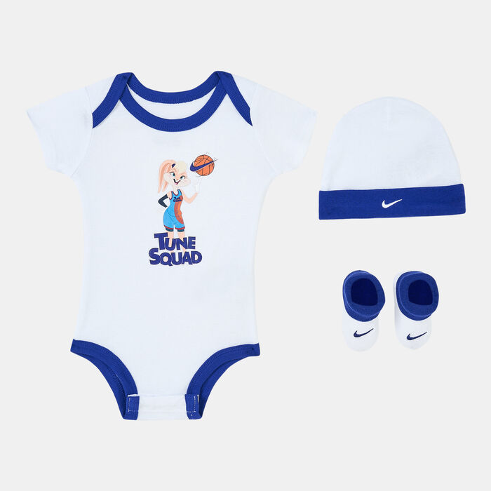 Nike Kids' x Space Jam A New Legacy Baby 3-Piece Box Set Grey Nike Kids' x Space Jam A New Legacy Baby 3-Piece Box Set Grey image number 0