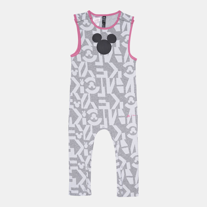 adidas Kids' x Disney Mickey Mouse Sweatshirt And Onesie Set Black adidas Kids' x Disney Mickey Mouse Sweatshirt And Onesie Set Black image number 1