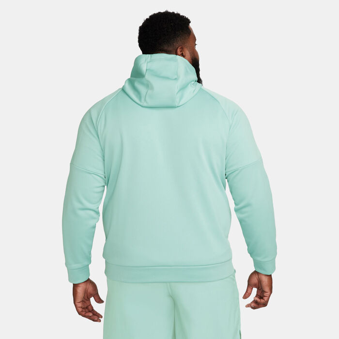 Nike Men's Therma-FIT Swoosh Pullover Fitness Hoodie Green Nike Men's Therma-FIT Swoosh Pullover Fitness Hoodie Green image number 1