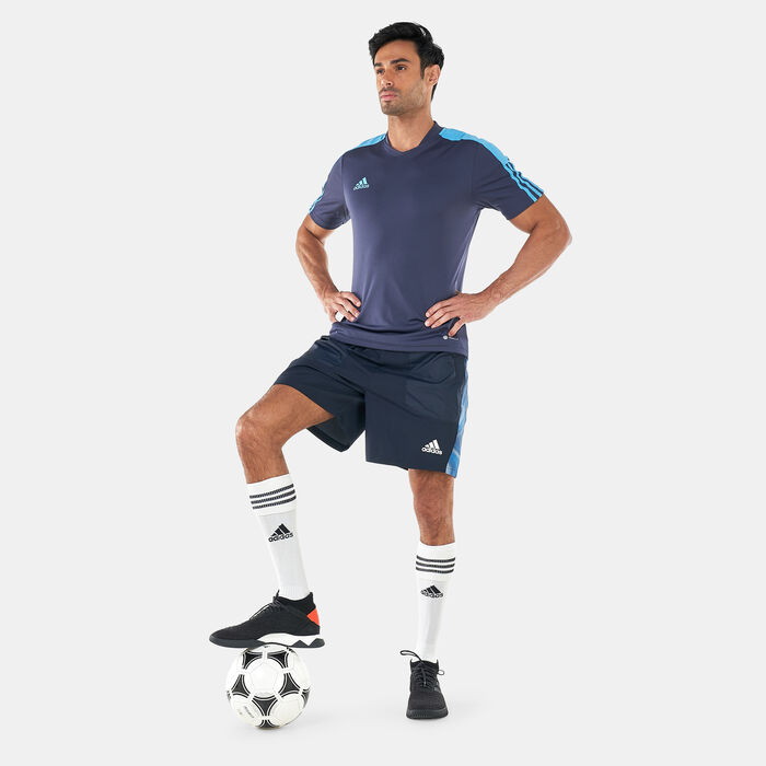 adidas Men's Tiro Essentials Jersey Blue adidas Men's Tiro Essentials Jersey Blue image number 2