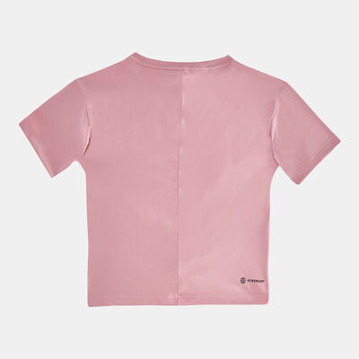 adidas Kids' AEROREADY Dance T-Shirt Pink