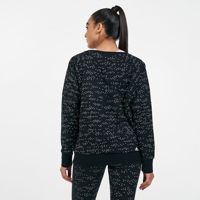 adidas Women's Sportswear Winners Badge of Sport Crew Sweatshirt Black adidas Women's Sportswear Winners Badge of Sport Crew Sweatshirt Black image number 1
