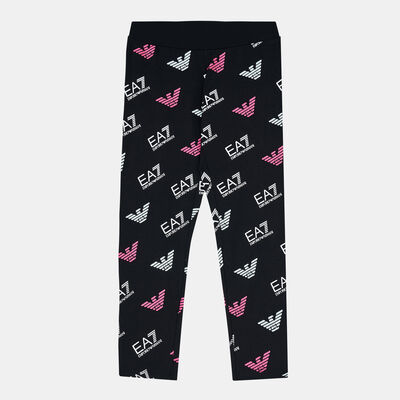 EA7 Emporio Armani Kids' Graphic Series Leggings Black