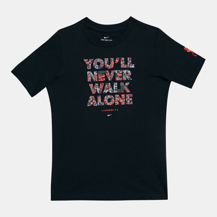 Nike Kid's Liverpool F.C. T-Shirt Black Nike Kid's Liverpool F.C. T-Shirt Black image number 0