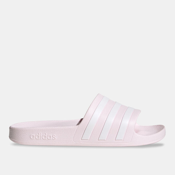 adidas Women's Adilette Aqua Slides Pink adidas Women's Adilette Aqua Slides Pink image number 1
