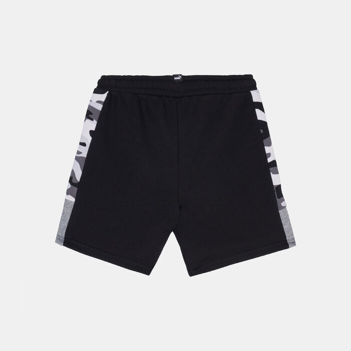 PUMA Kids' Essential+ Camo Shorts (Older Kids) Black image number 1