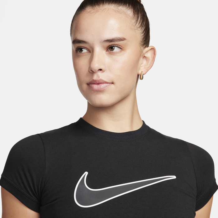Nike Women's Sportswear Essential Crop Top Black image number 2