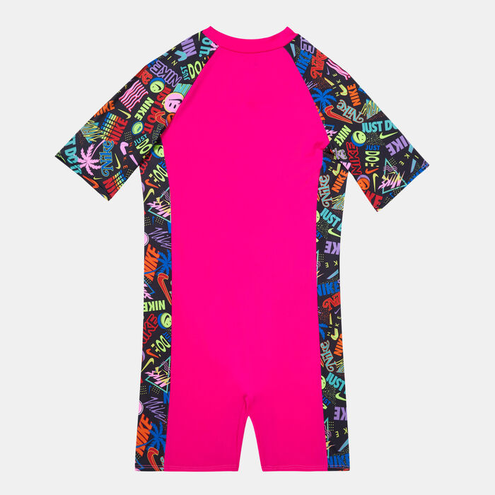 Nike Swim Kids' Have A Day Zip Legsuit Pink Nike Swim Kids' Have A Day Zip Legsuit Pink image number 1