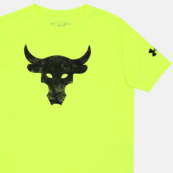 Under Armour Kids' Project Rock Brahma Bull T-Shirt yellow Under Armour Kids' Project Rock Brahma Bull T-Shirt yellow image number 2