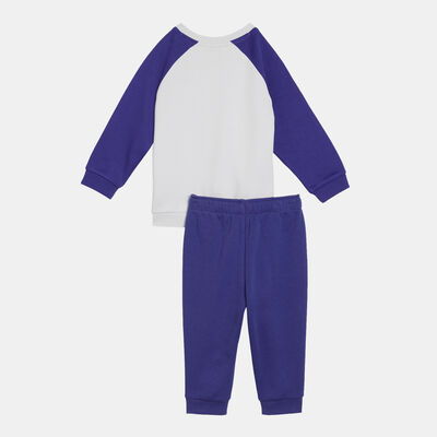 PUMA Kids' Minicats Essential Sweatshirt and Joggers Set Blue