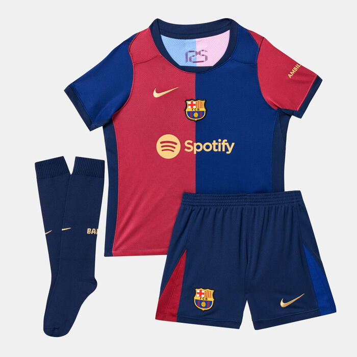 Nike Kids' FC Barcelona 24/25 Home Replica Football Kit Blue Nike Kids' FC Barcelona 24/25 Home Replica Football Kit Blue image number 0