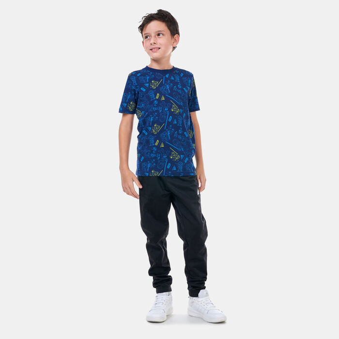 adidas Kids' Star Wars Young Jedi T-Shirt Blue image number 2