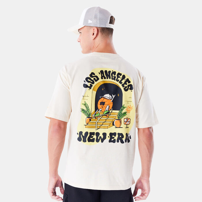 New Era Men's Los Angeles City Graphic T-Shirt Beige New Era Men's Los Angeles City Graphic T-Shirt Beige image number 1