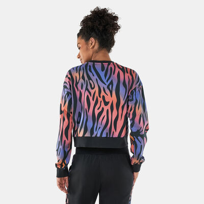 adidas Women's Tiger-Print Sweatshirt Multi adidas Women's Tiger-Print Sweatshirt Multi