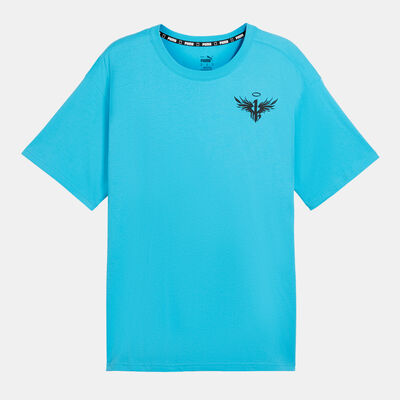 PUMA Men's MELO 1Love II Basketball T-Shirt Blue