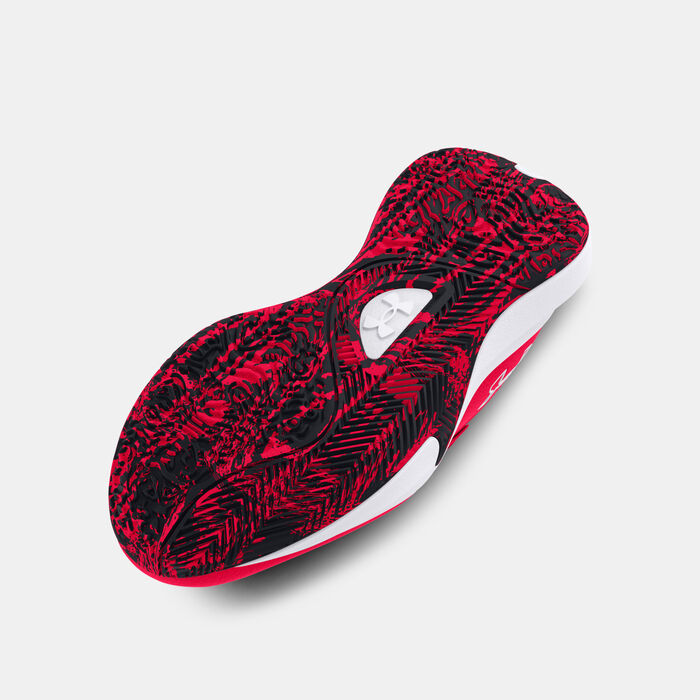 Under Armour Kids' Lockdown 7 Basketball Shoes Red image number 2