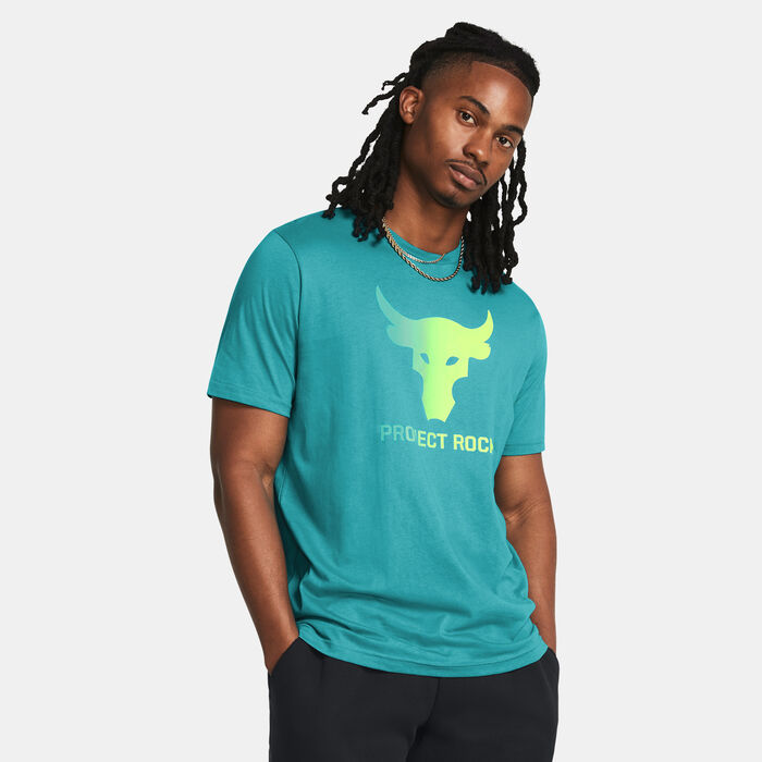 Under Armour Men's Project Rock Payoff Graphic T-Shirt Green Under Armour Men's Project Rock Payoff Graphic T-Shirt Green image number 0
