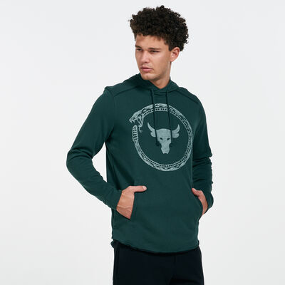 Under Armour Men's Project Rock Terry Snake Hoodie Green