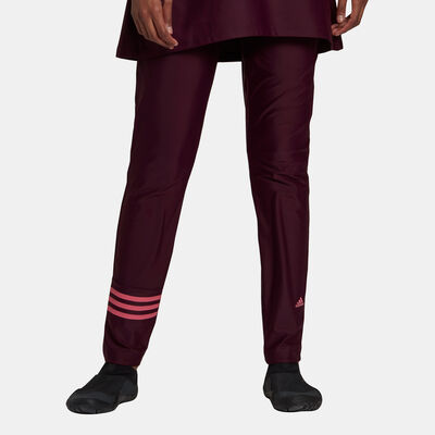 adidas Women's 3-Stripes Swimming Pant Red adidas Women's 3-Stripes Swimming Pant Red