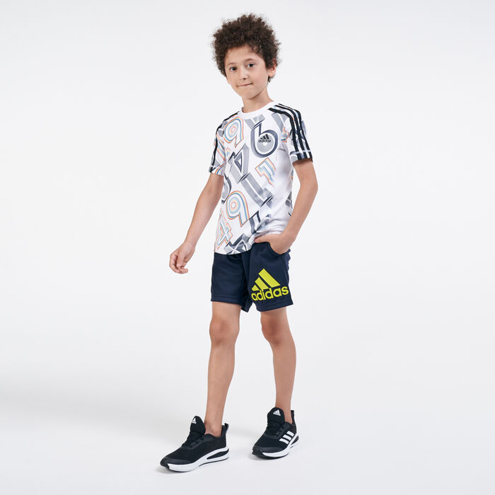 adidas Kids' Designed 2 Move Shorts Blue adidas Kids' Designed 2 Move Shorts Blue image number 2