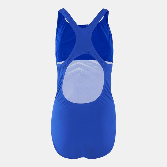 Speedo Women's Digital Placement Medalist One-Piece Swimsuit Blue Speedo Women's Digital Placement Medalist One-Piece Swimsuit Blue image number 1