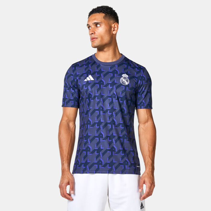 adidas Men's Real Madrid Pre-Match Football Jersey Multi adidas Men's Real Madrid Pre-Match Football Jersey Multi image number 0