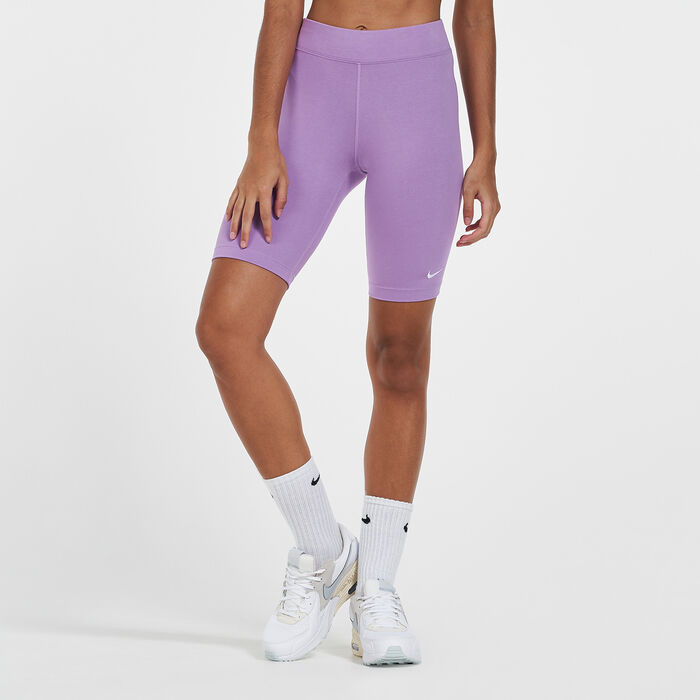 Nike Women's Sportswear Essential Mid-Rise Biker Shorts Purple Nike Women's Sportswear Essential Mid-Rise Biker Shorts Purple image number 0
