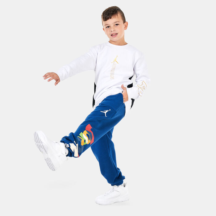 Jordan Kids' Messy Room Fleece Joggers (Older Kids) Blue Jordan Kids' Messy Room Fleece Joggers (Older Kids) Blue image number 2