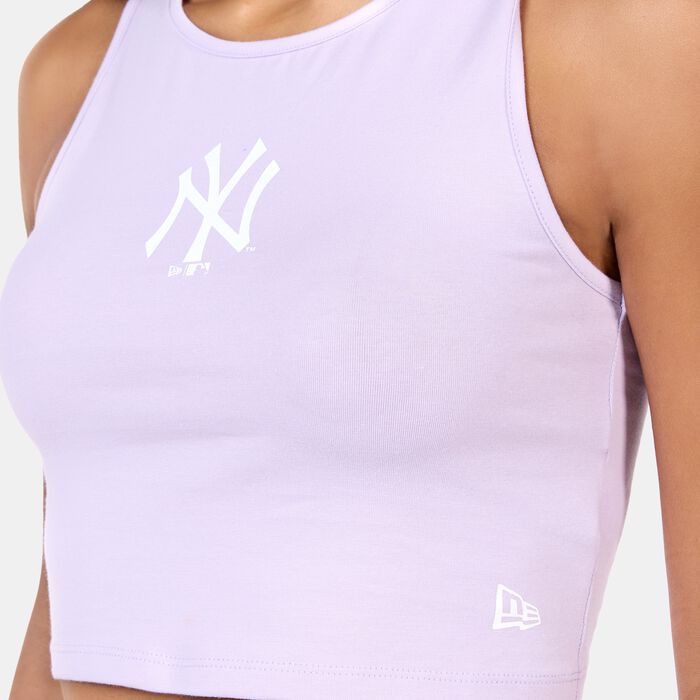 New Era Women's MLB New York Yankees LE Crop Top Purple New Era Women's MLB New York Yankees LE Crop Top Purple image number 3