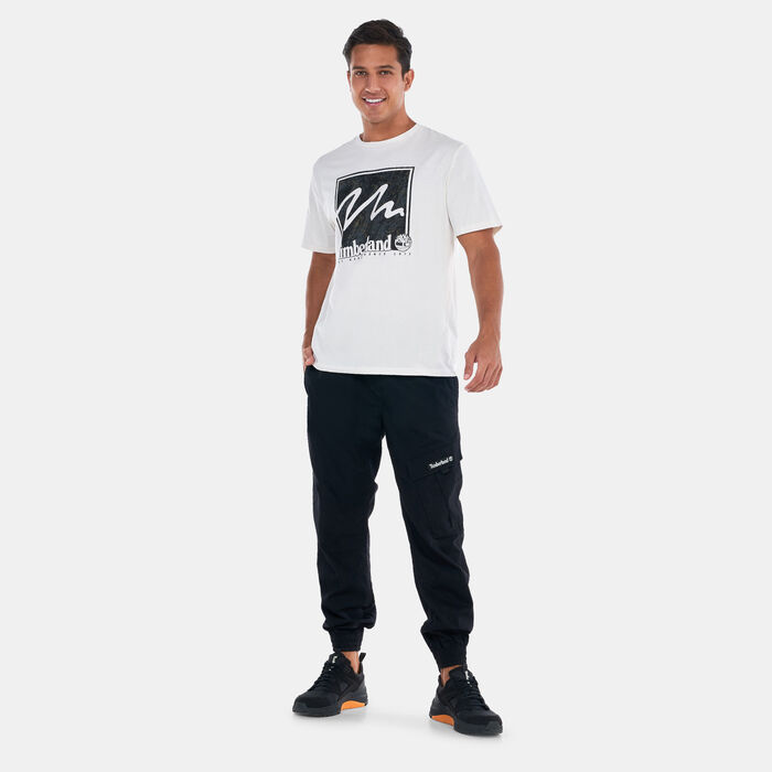 Timberland Men's Printed Stack Logo T-Shirt White Timberland Men's Printed Stack Logo T-Shirt White image number 2