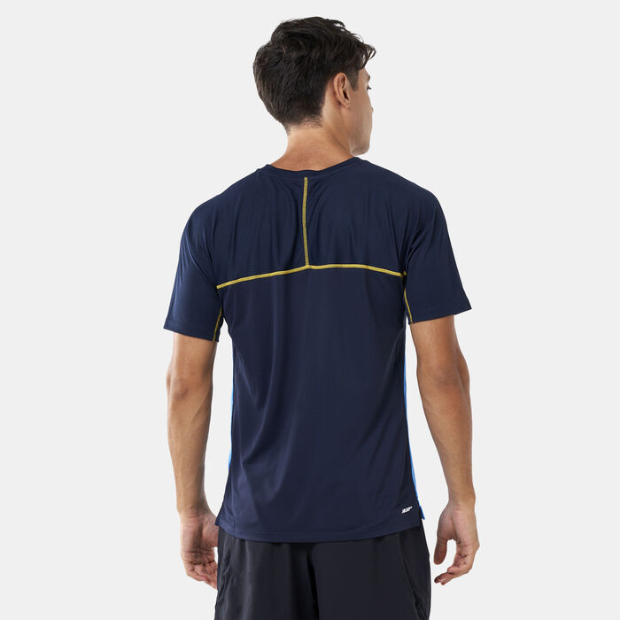 New Balance Men's R.W.T. Tech T-Shirt Blue image number 1
