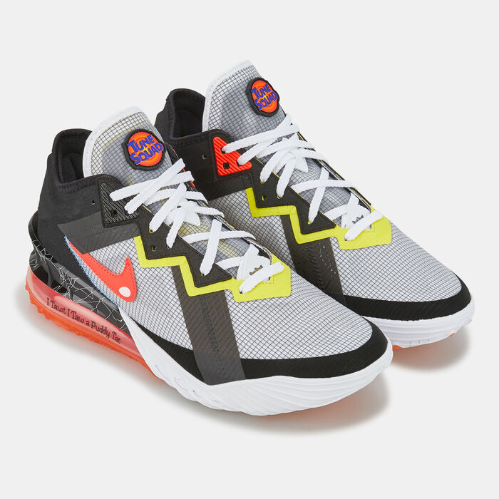 Nike Men's LeBron 18 Low Basketball Shoe White Nike Men's LeBron 18 Low Basketball Shoe White image number 1