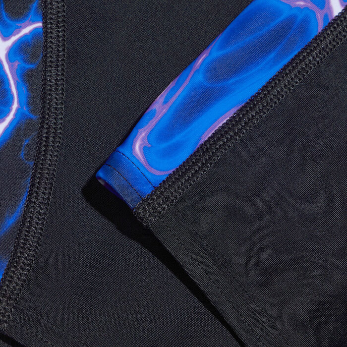 Speedo Men's Allover V-Cut Short Swimming Jammers Black image number 3