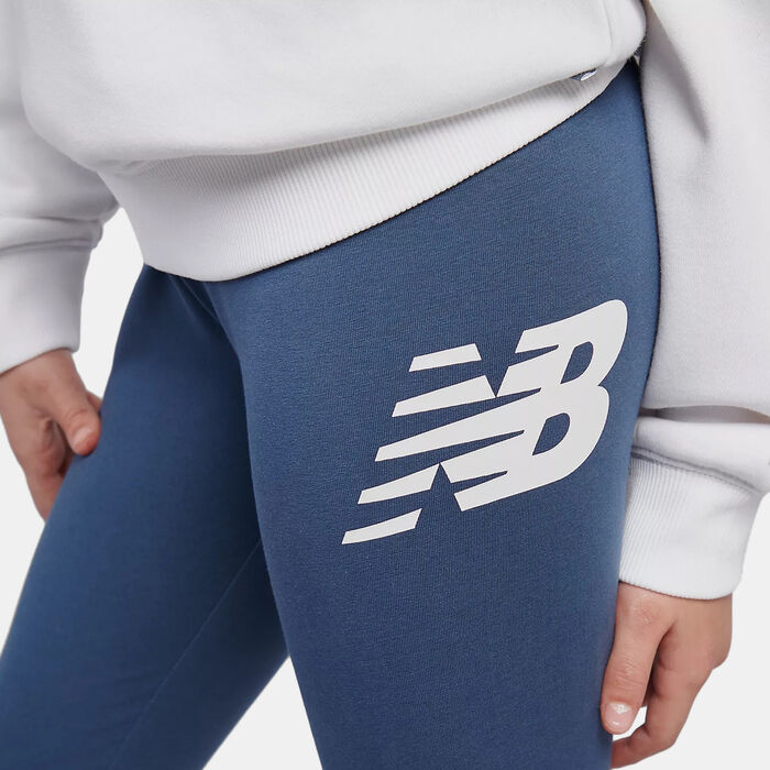 New Balance Kids' Small Logo Hoodie Blue image number 4