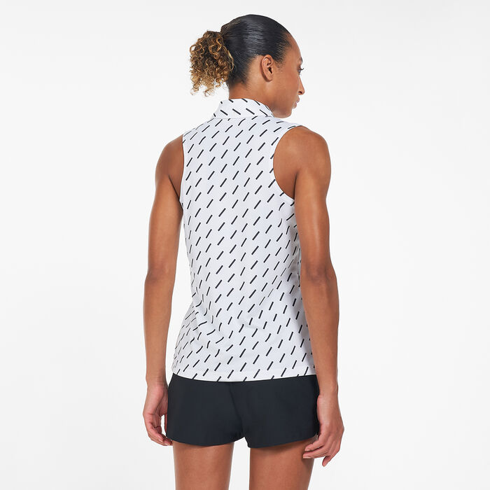 Nike Golf Women's Dri-FIT Victory Sleeveless Polo Shirt White Nike Golf Women's Dri-FIT Victory Sleeveless Polo Shirt White image number 1