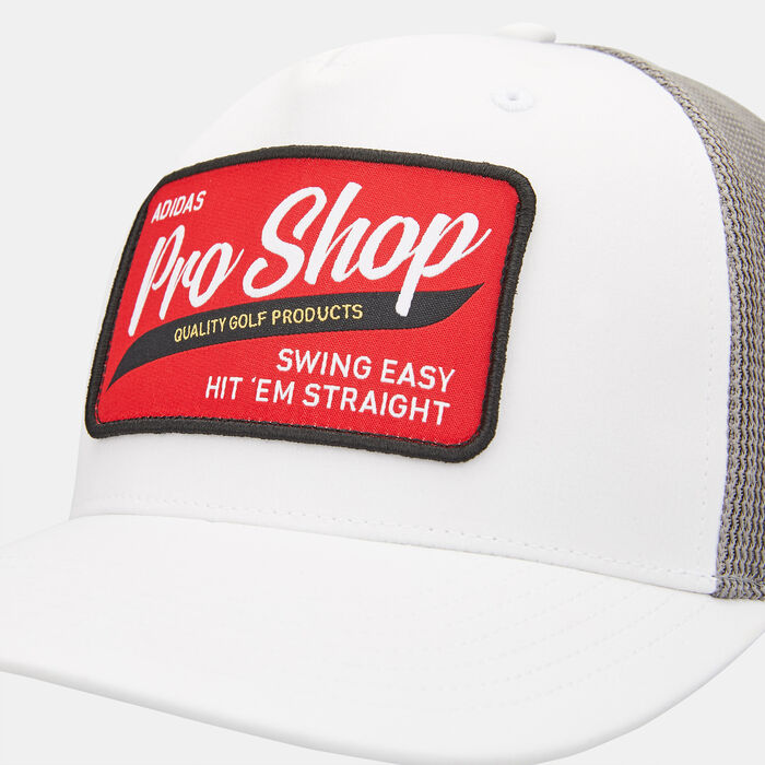 adidas Men's Five-Panel Trucker Cap White image number 2