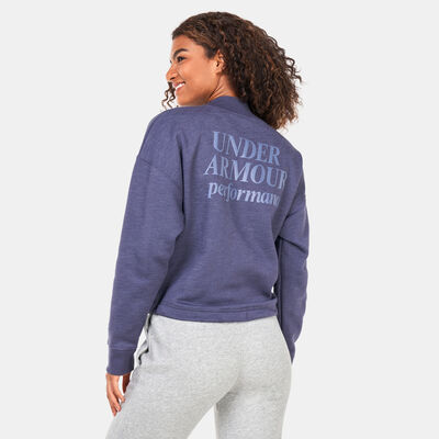 Under Armour Women's Essential Script Crewneck Sweatshirt Purple Under Armour Women's Essential Script Crewneck Sweatshirt Purple