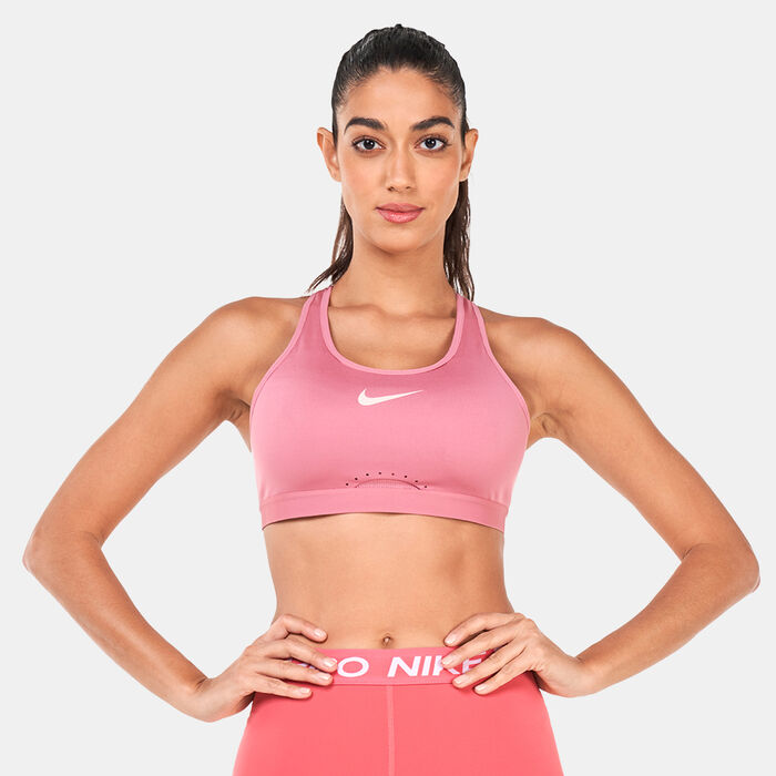 Nike Women's Dri-FIT Swoosh High-Support Sports Bra Pink Nike Women's Dri-FIT Swoosh High-Support Sports Bra Pink image number 0