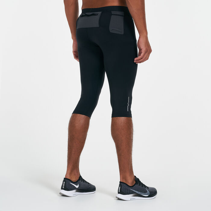 Nike Men's Dri-FIT Trail Tights Black Nike Men's Dri-FIT Trail Tights Black image number 1