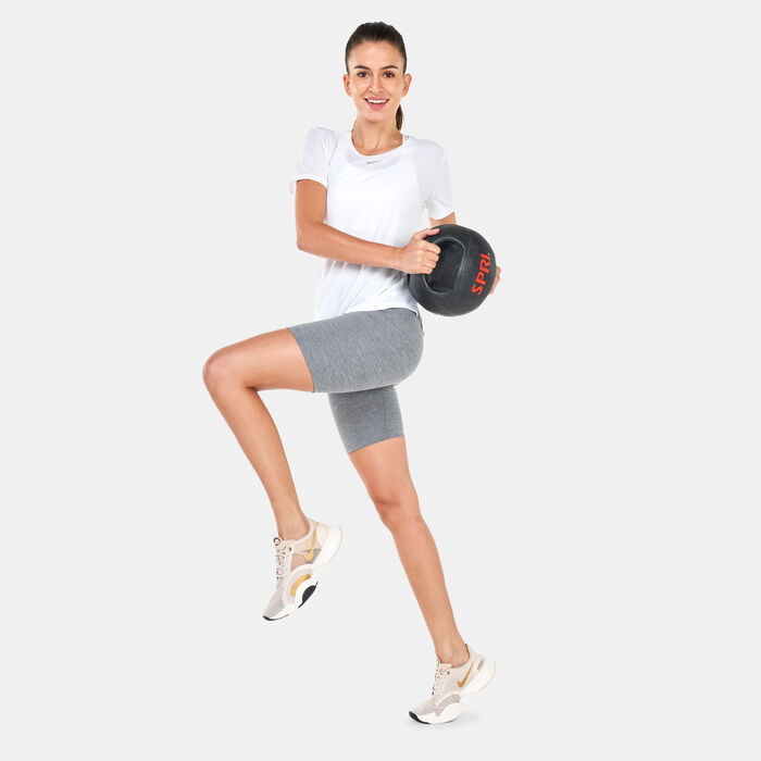 Nike Women's Dri-FIT UV One Luxe T-Shirt White Nike Women's Dri-FIT UV One Luxe T-Shirt White image number 2