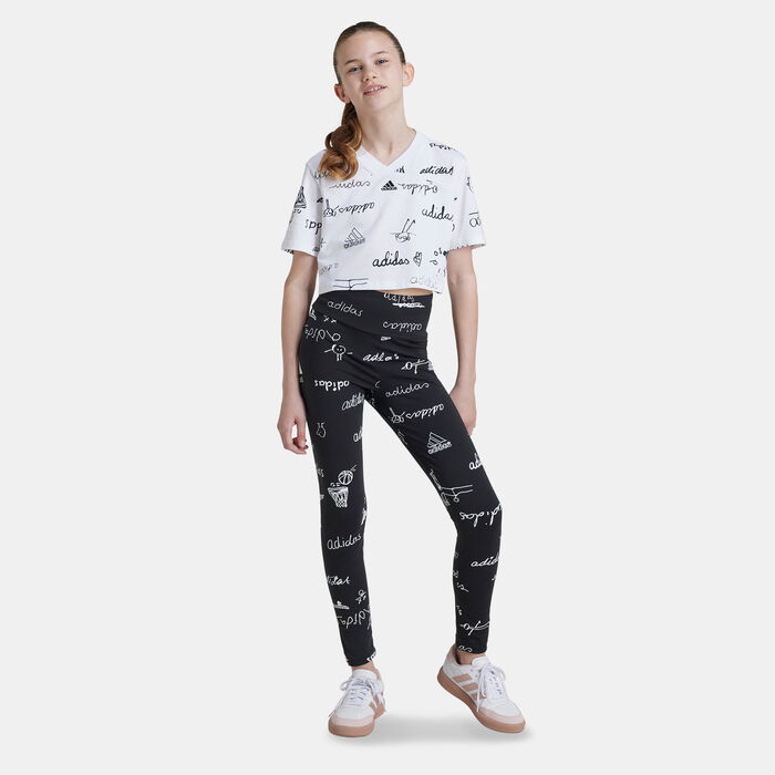adidas Kids' Brand Love Leggings Black image number 0