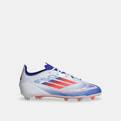 adidas Kids' F50 Pro Turf Ground Football Shoes White