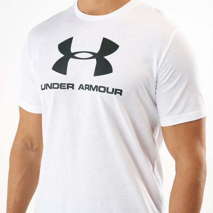 Under Armour Men's Sportstyle Logo T-Shirt White Under Armour Men's Sportstyle Logo T-Shirt White image number 3