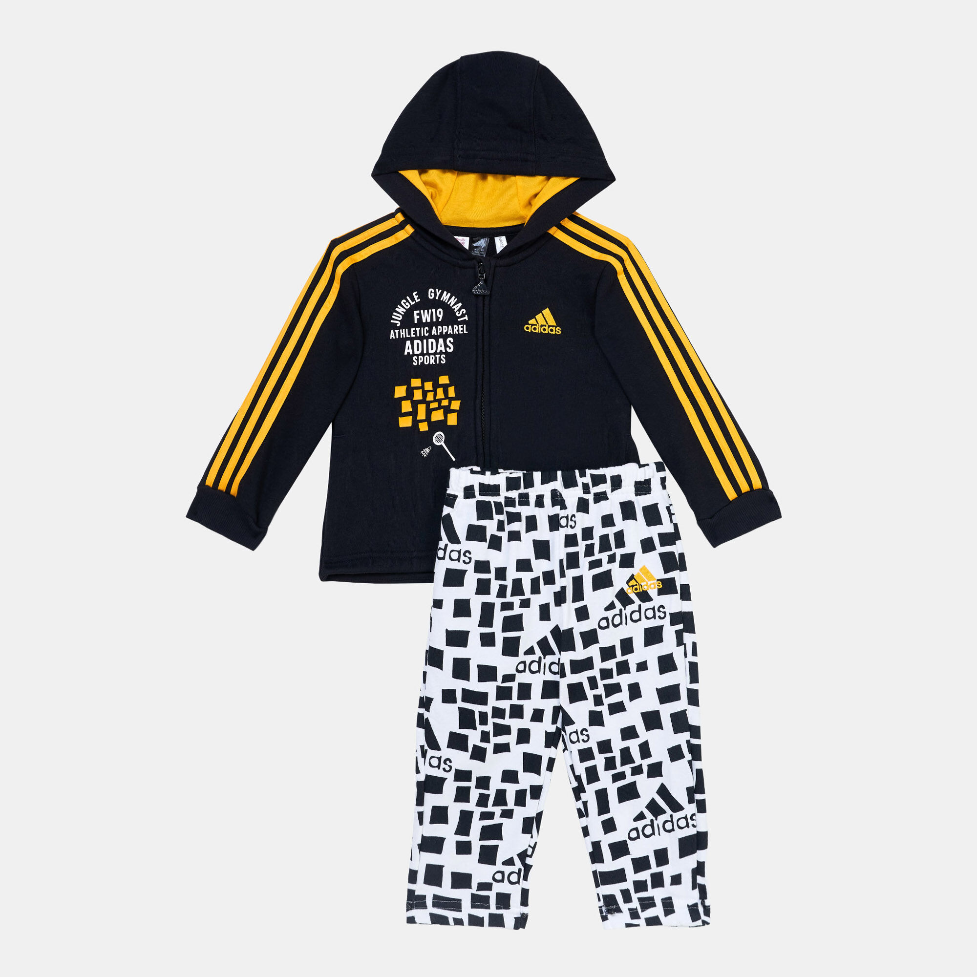 Buy adidas Kids Graphic Hoodie and Sweatpants Set Multi in Qatar SSS