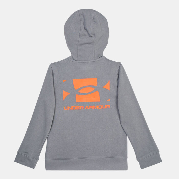 Under Armour Kids' UA Rival French Terry Hoodie Grey Under Armour Kids' UA Rival French Terry Hoodie Grey image number 1