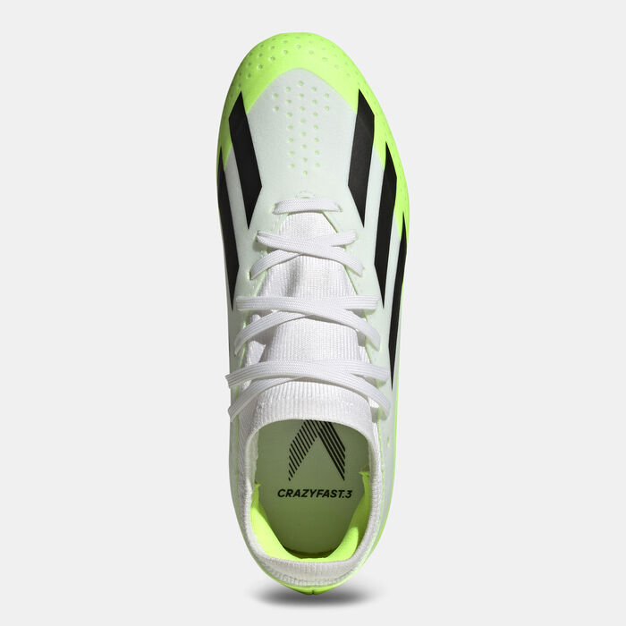adidas Kids' X Crazyfast Injection.3 Firm Ground Football Shoes Green image number 2