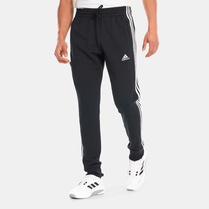 adidas Men's Essentials French Terry 3-Stripes Joggers Black adidas Men's Essentials French Terry 3-Stripes Joggers Black image number 0