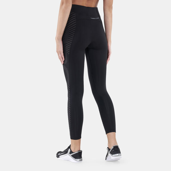 Nike Women's Pro Therma-FIT ADV High-Waisted Leggings Black Nike Women's Pro Therma-FIT ADV High-Waisted Leggings Black image number 1